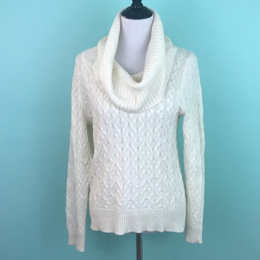 89th & Madison Knit Sweater with Cowl Neck - M